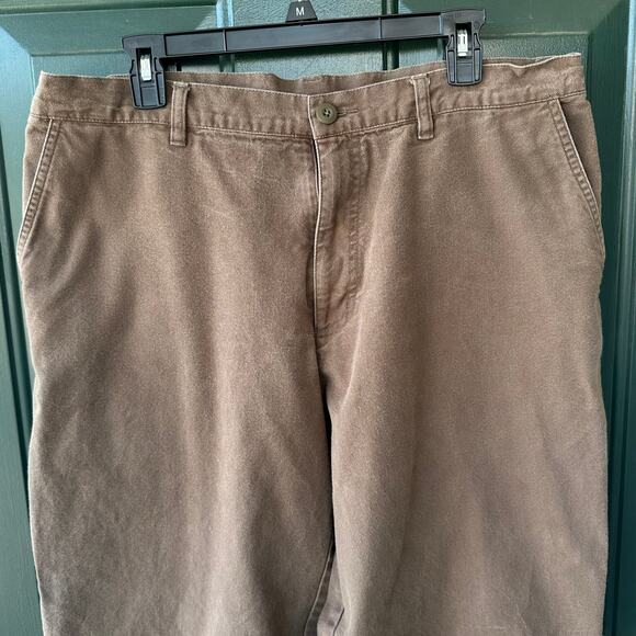 Patagonia Men’s 36 Organic Cotton Chinos Brown Straight Leg Casual Work Pants - Picture 2 of 8